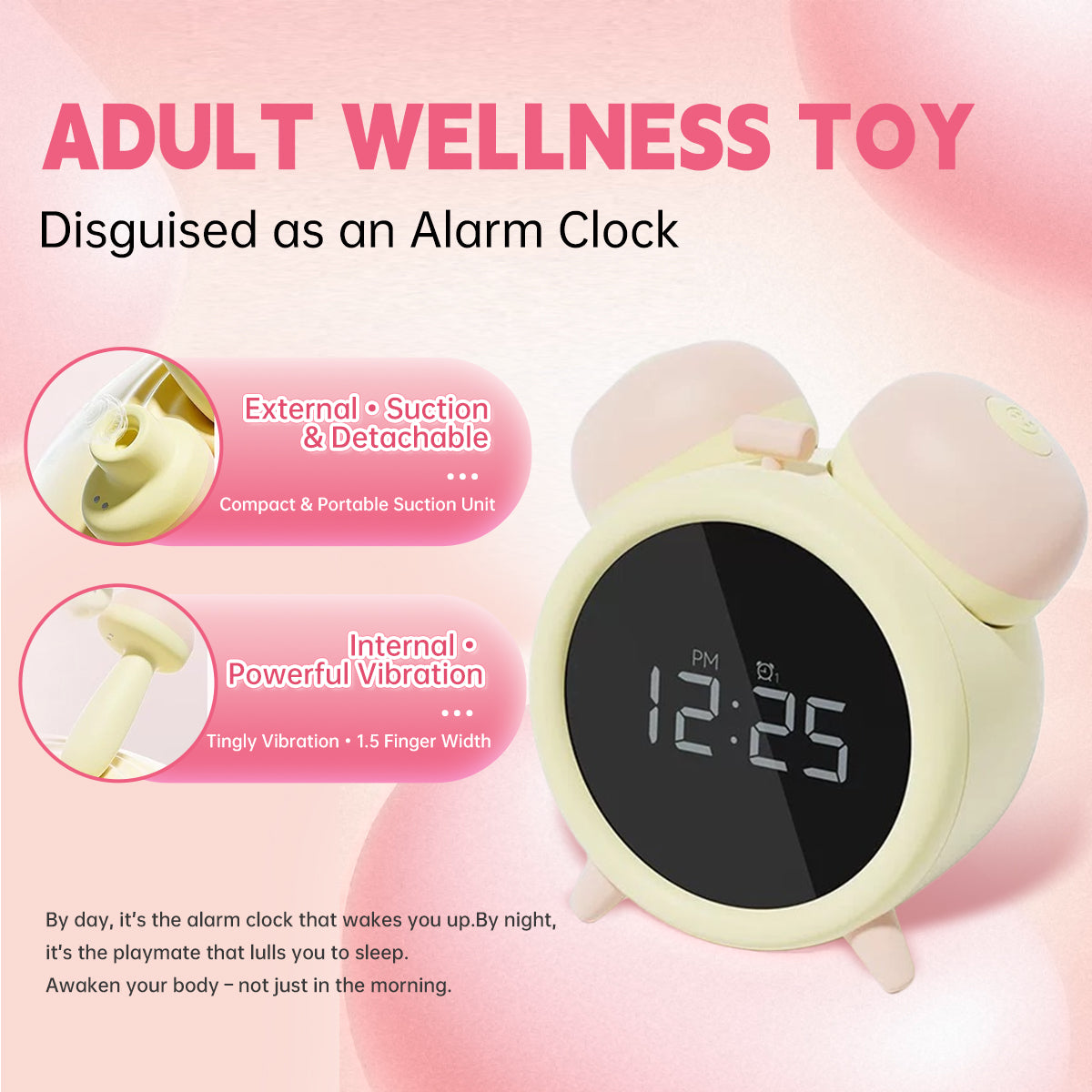 ADULT WELLNESS TOY Disguised as an Alarm Clock