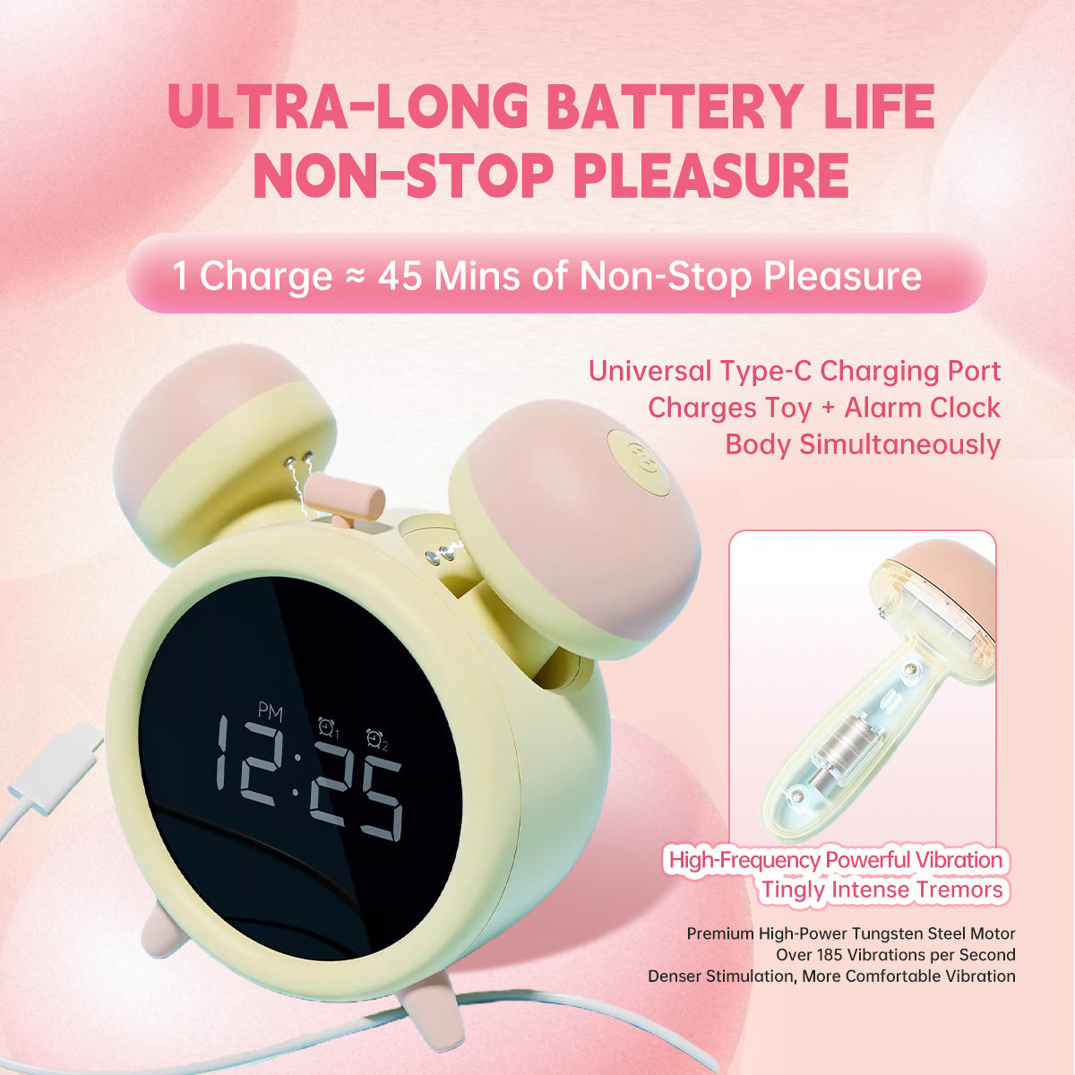 ADULT WELLNESS TOY Disguised as an Alarm Clock