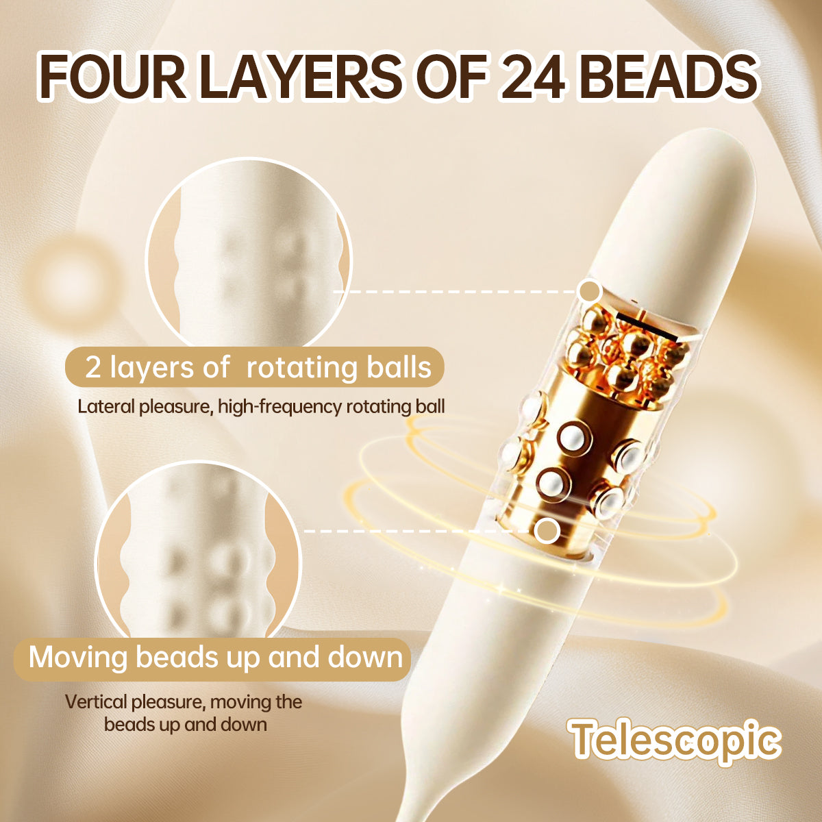 ROTATING BEADSUCKING TELESCOPIC WAND